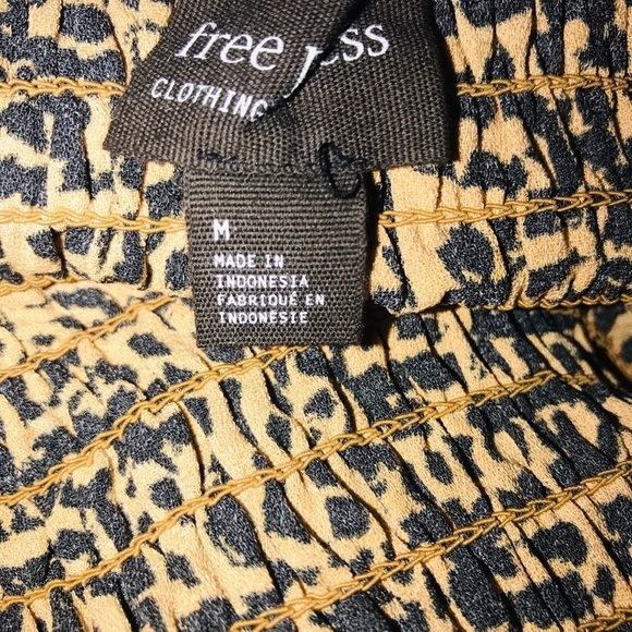 Free Press Square Neck Leopard Top - Picture 4 of 5